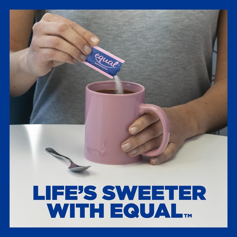 EQUAL Pink Zero Calorie Sweetener, Saccharin Sugar Substitute, Zero Calorie