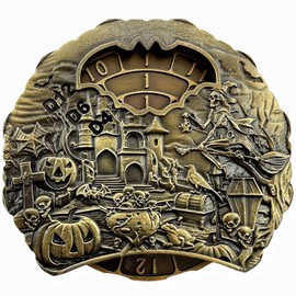 DND Spinner Metal Dice Unique Roulette Dice, D4,D6, D8, D10, D12,D20,D% 7-in-1 Metal dice, Perfect for D&D Dungeons and Dragons, RPG and Pathfinder Role Playing Games (Paleobronze- Spectre)