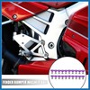 A ABSOPRO 20 Pcs Motorcycle Purple Fender Bumper Washer Bolt