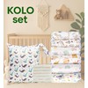 Kolo Set of 6 Washable Nappies, 6 Cloth Nappy Inserts