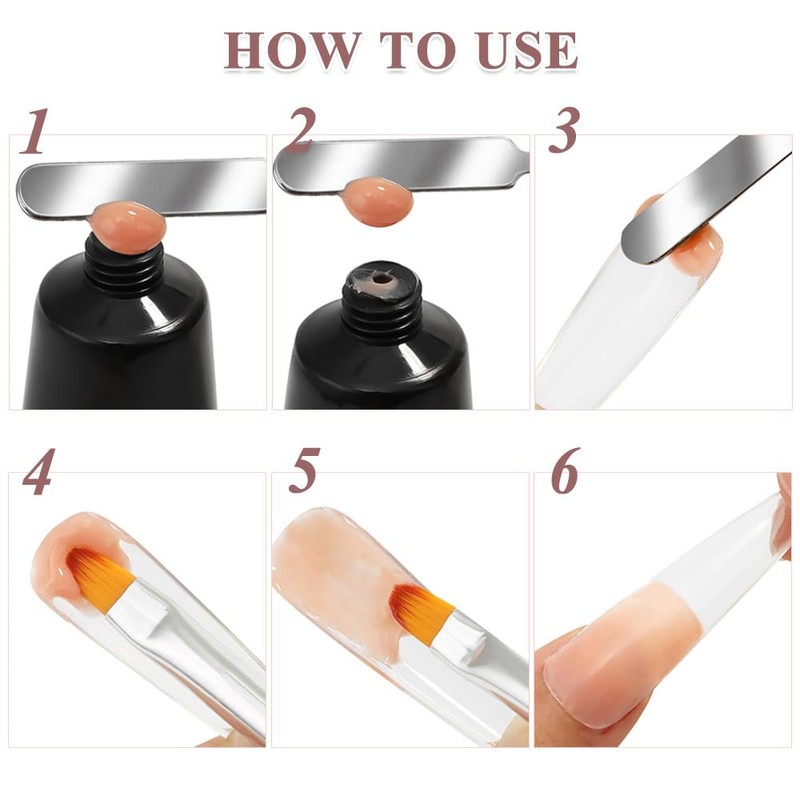 HZXINYI 2 Pcs Nail Brushes for Gel Nails - 2