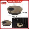 2-Pack 60mm Desk Grommet, Cable Management Plug for Office, Home