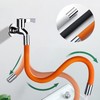 Free angle adjustable faucet integrated extension hose 50cm orange
