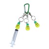 rainbowstar 3 Pack Med Clip Syringe Holder with Carabiner for