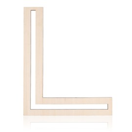 30 cm Wooden Letters, Large Unfinished Wooden Alphabet Letters Blank Wooden Letters for Crafts, Wall Letters Decor for DIY, Painting, Party, Home Decoration (L)