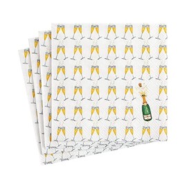Caspari Bubbly Paper Cocktail Napkins - 20 Per Package