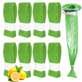 8 Pack Diaper Pail Bags Refill, Suitable for Genie Pail&Munchkin Pail and Angelcare Pail(the Cartridge Is Not Included) With Lemon Flower Fragrance(green) Genie Diaper Pail Refill Bags