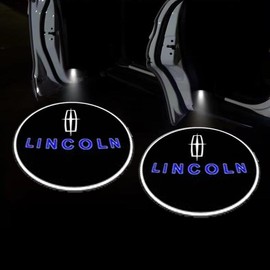 KLIFE LIMITED 2Pcs LED Car Door Welcome Light HD Projector Lamp Accessories For Honda Civic Fit Accord City Vezel CR-V S660 Odyssey HR-V:_LINCOLN