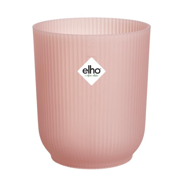 elho Vibes Fold Orchid High 12,5cm - Orchid Pot Indoor - Flower Pots Indoor - 100% Recycled Plastic - Pink/Frosted Pink
