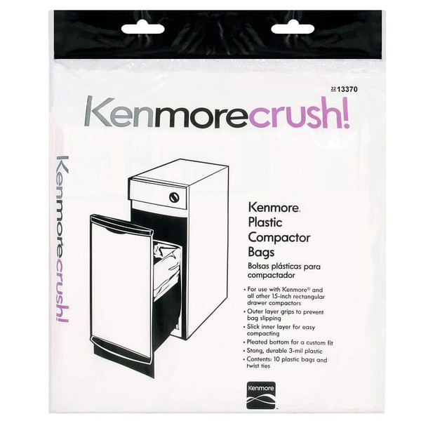 Heavy Duty Trash Compactor Bags - 60 Count - Fits