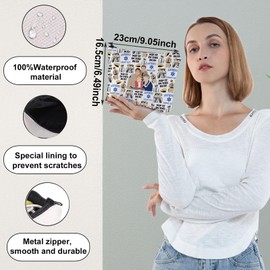 WZMPA Andy TV Show Kosmetiktasche Andy & Barney Fans Geschenk Nip It In The Bud Andy Zipper Travel Bag Mayberry Police Department Gift, Nip It In The Bud, Passform: