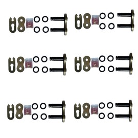 LKSM 520 Chain Master Link Connecting Links with O-Ring for Motorcycle Dirt Bike Pack of 6 Master Link