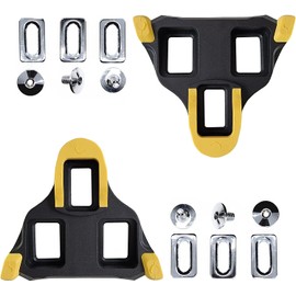 Road Bike Cleats for Shimano SPD-SL Locking Cycling Pedals Cleat for Shimano Sh11 System Shoes - (Yellow 6 Degree Float)