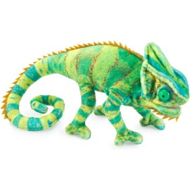 Folkmanis Mini Chameleon Finger Puppet 6 inches