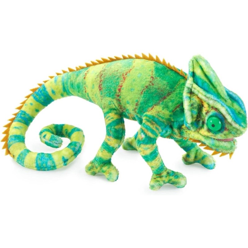 Folkmanis Mini Chameleon Finger Puppet 6 inches