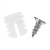 Xhziy Plastic Hinge Dowel Inserts with Screw Cabinet Hinge Screw