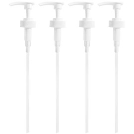 GETi Heavy Duty Liquid Dispenser Pump for Shampoo - Conditioner - Hand Sanitzer – Soap - Pet Shampoo - Fits Gallon - 128oz Bottles and Jugs 4cc Output - 4-Pack