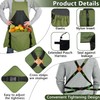 Tintsabo Gardening Apron, Harvest Apron Gardening Gifts for Men Gardening