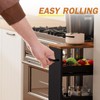 TEAMIX 4 Tier Slim Storage Cart with Handle, Small Kitchen