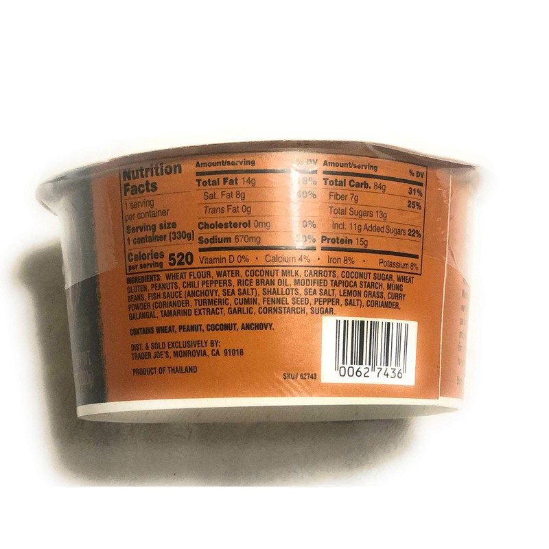 Trader Joe’s Peanut Satay Thai Noodles