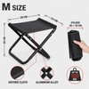 Portable Folding Stool Compact Black Seat for Camping & Travel