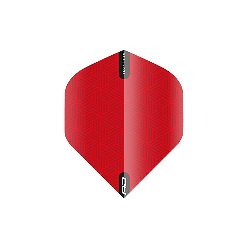 Hardcore XT Red Patterned Extra Thick Standard Dart Flights -
