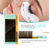 NAGARAKU Light Brown Eyelash Extension Classic Individual 1:1 Eyelash Volume