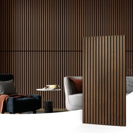 Art3d 3D Wall Panels, Dark Walnut, 4pcs-47.2＊23.6in. (A31118)