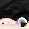 VACVELT Black Chiffon Fabric by The Yard, 60 Inch Wide