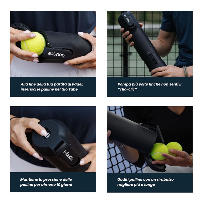 Bounce Tube - Pressurizzatore Palline da Padel