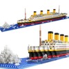 Titanic Micro Mini Building Blocks Set, 1860Pcs Titanic Toy Ship