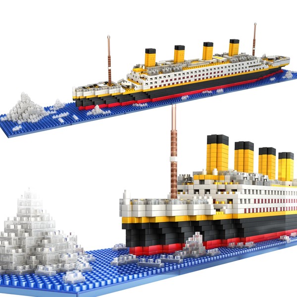 Titanic Micro Mini Building Blocks Set, 1860Pcs Titanic Toy Ship