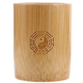 ibasenice Retro Divination Bucket Chinese Tool for i Ching Wooden Sticks Pot Feng Shui Decor Multi-Functional