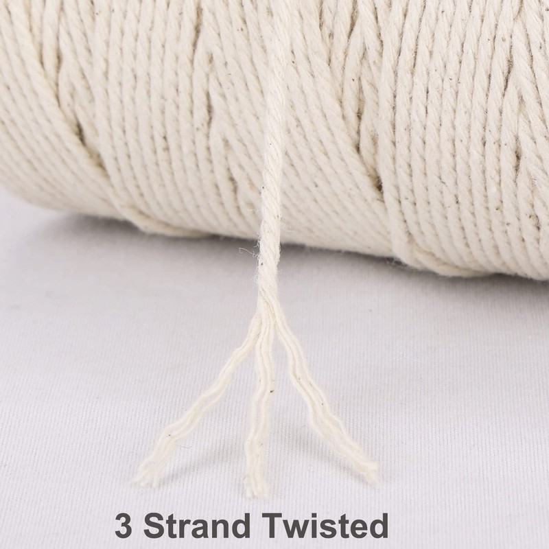 XKDOUS 1035ft Cotton Kitchen Twine, 2mm for Roasting, Trussing Poultry,