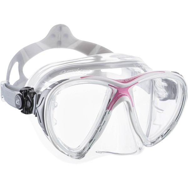Cressi Big Eyes Evolution Crystal Scuba Diving and Snorkeling Mask - Pink