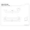 Kingston Brass GB1412CSW Made to Match 12-Inch Stainless Steel Grab