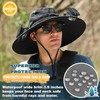 Sombrero Protector Solar Con Ventilador Solar Para Calor