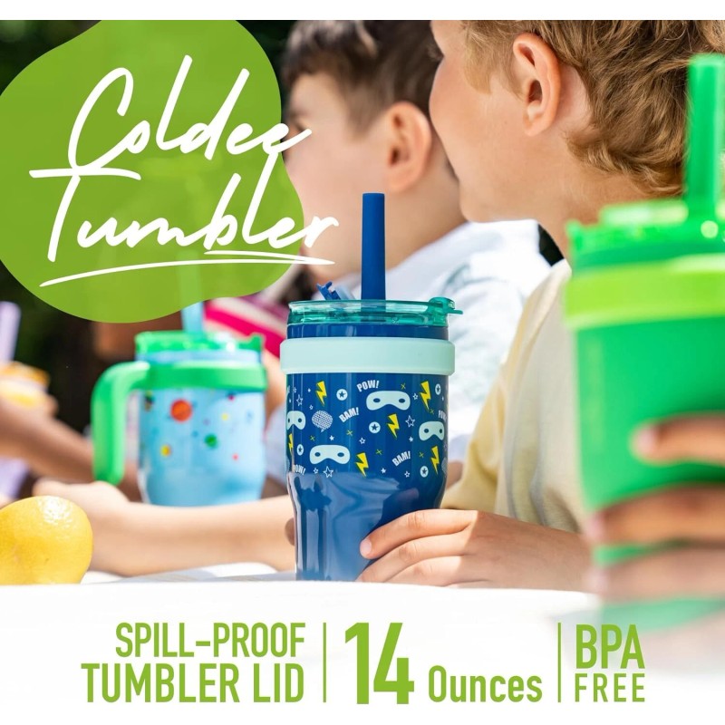 Reduce 14 oz Portable Coldee Tumbler with Handle and Spill-Proof