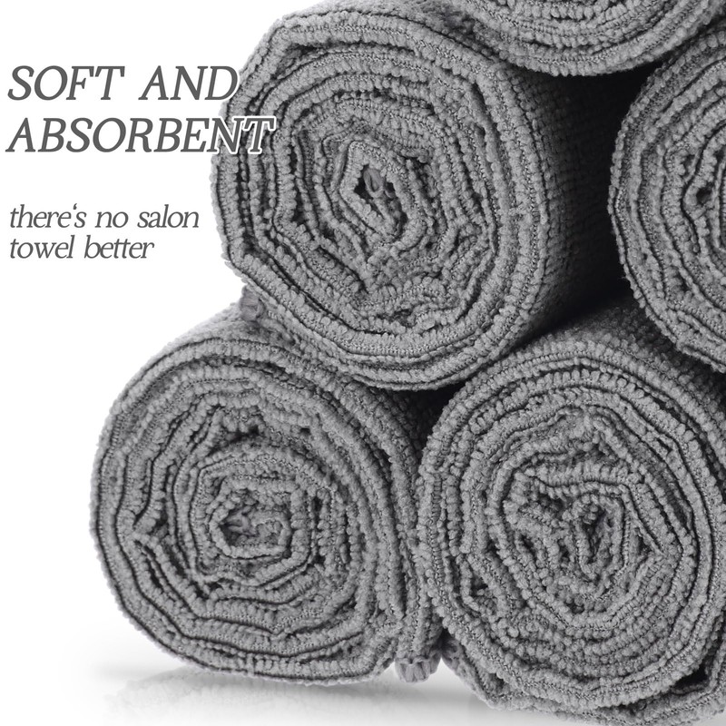 24 Packs of Bleach Proof Towels Microfiber Absorbent Bleach Resistant
