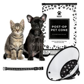 Soft Cone for Cats and Small Dogs - After Surgery Recovery Cat Cones with - Adjustable Non-Irritating Post Operative Comfortable Protective - Cat Cone Collar Soft to Stop Licking