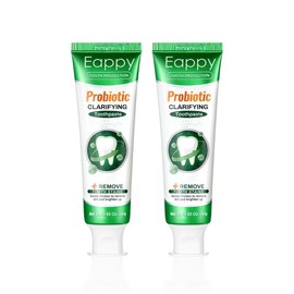 Springtok Eappy Probiotic Whitening Toothpaste Freshens breath Oral care Whitening and stain removal Prevents bad breath Suitable for people with oral odor and periodontal issues 140g - Specification: 2 pcs (Trial size)