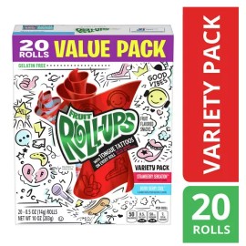 Fruit Roll-Ups Fruit Snacks Value Pack 20 rolls VARIETY shipping world wide