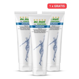 Dr. Hall Aquisan Gel - Cooling Glucosamine Gel with 5 Joint Fuels for Instant Cooling & Care for Joints and Muscles, 3 x 100 ml
