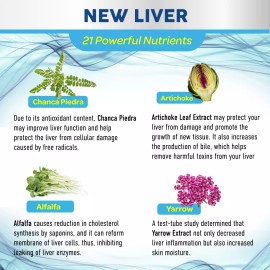 New Liver Cleanse Detox & Repair Formula+22 Herbs Liver Supplement & Thistle