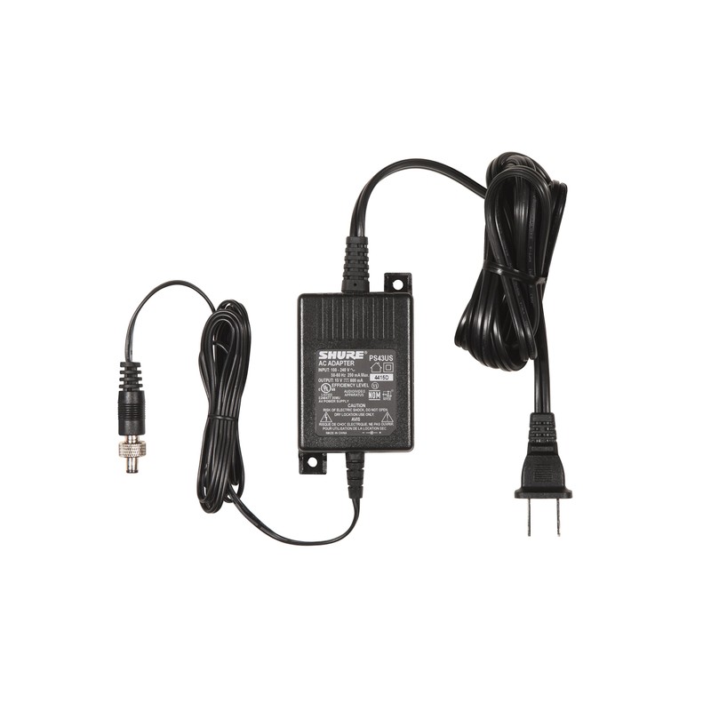 Shure PS43US In-Line Power Supply for GLX4 & ULX4 Wireless
