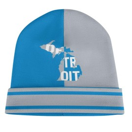 CN9YYKL Football City Beanie Hat Winter Knit Cuffed Cap Team Color Fashion Skull Cap Sport Fans Gift for Men Women Youth