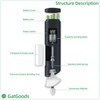 GATGOODS Gravity Electric Salt and Pepper Grinder Set, Adjustable Coarseness,