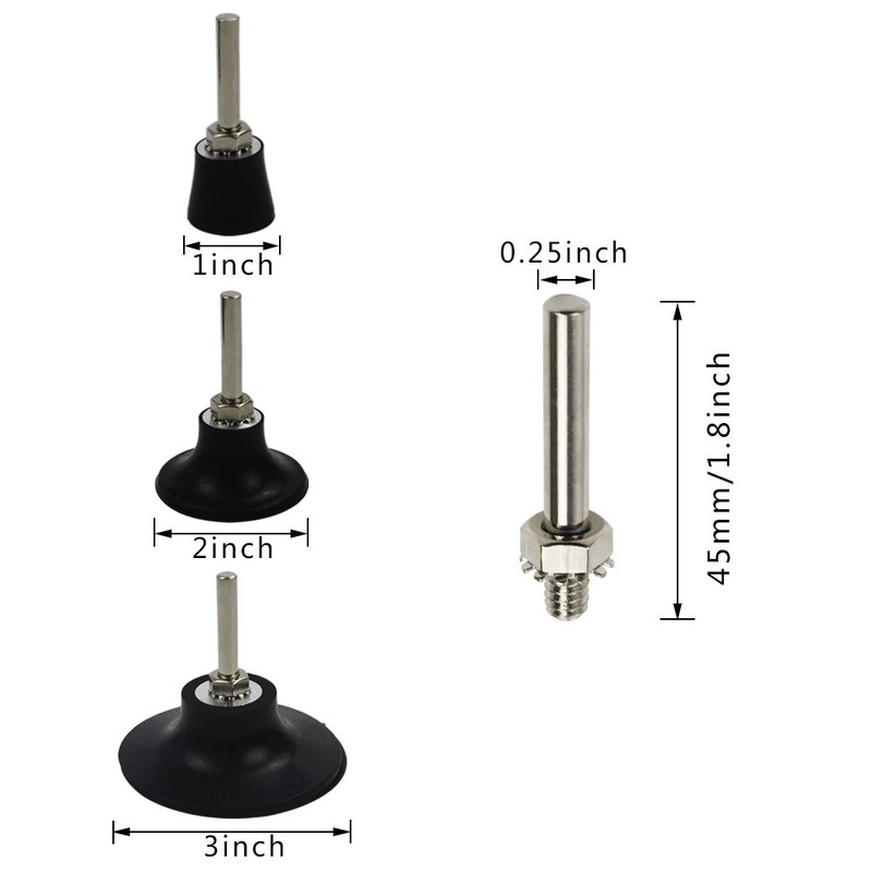 Coceca 5 Pack Disc Pad Holder, Universal Quick Change 2