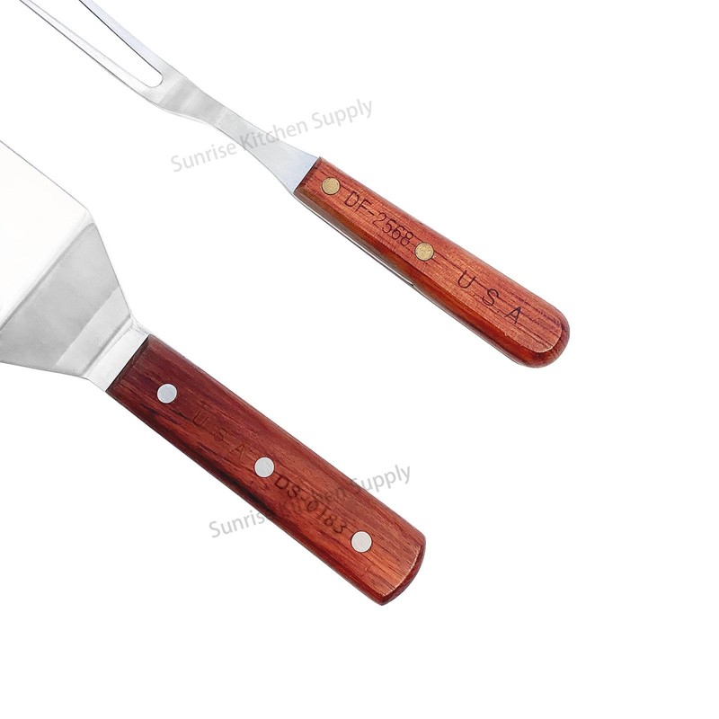 SUNRISE Stainless Steel Turner Spatula & Meat Fork 10.75" Fork