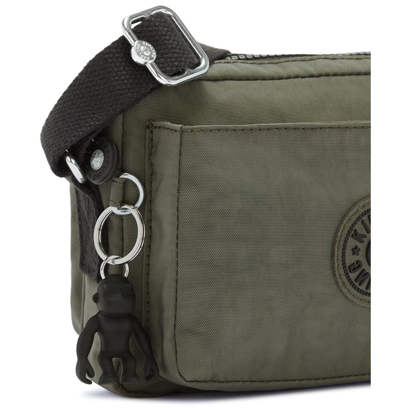 Kipling Women's Abanu Crossbody, Green Moss, 20x13.5x7.5 Centimeters (B x